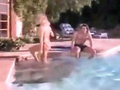 Ginger Lynn Gets Poolside Shagging