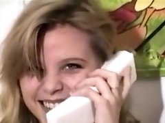 Young Teen On The Phone