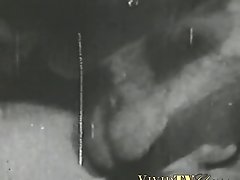 Black And White Vintage Video Of Lady Sucking Her Lover