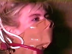 Totally Helpless Blonde Dominated And Humiliated In A Moldy Basement