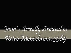 Secretly Aroused In Retro Monochrome 3389