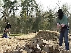 Gypsy Couple Hardcore Outside On A Ranch