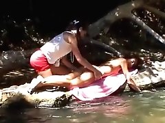 Beauty From France Loves Fucking Hard Near The Lake With Dark Haired