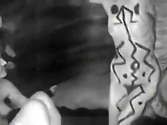 Naked Body Paint And Hairy Cunt Dancing (1940s Vintage)